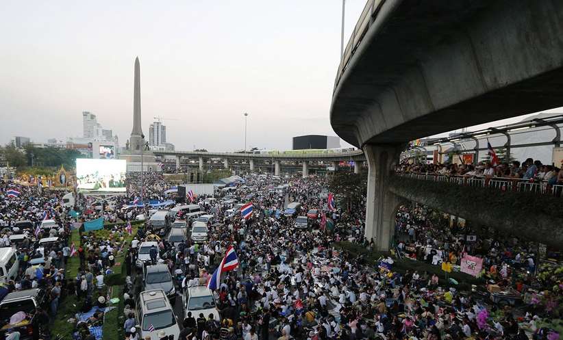 泰國反政府示威者實施“封鎖曼谷”行動