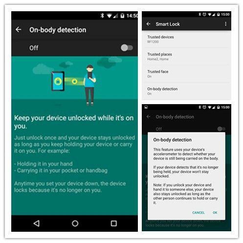 on-body detection on-body detection