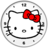 Hello Kitty紅色蝴蝶結時鐘