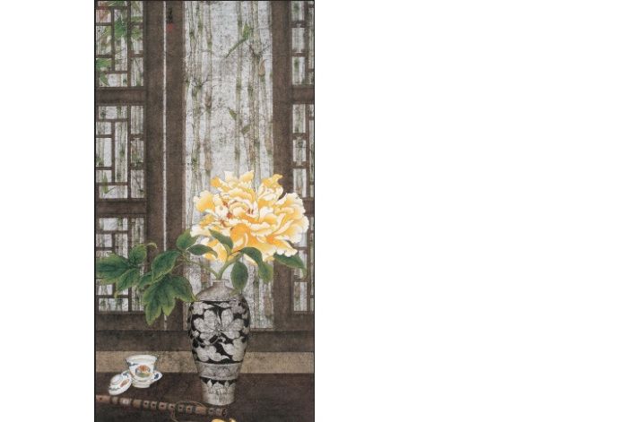 竹影瓶花 竹影瓶花