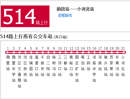 陽泉公交514路 陽泉公交514路