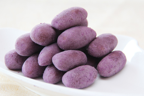 紫薯迷你花朵饅頭