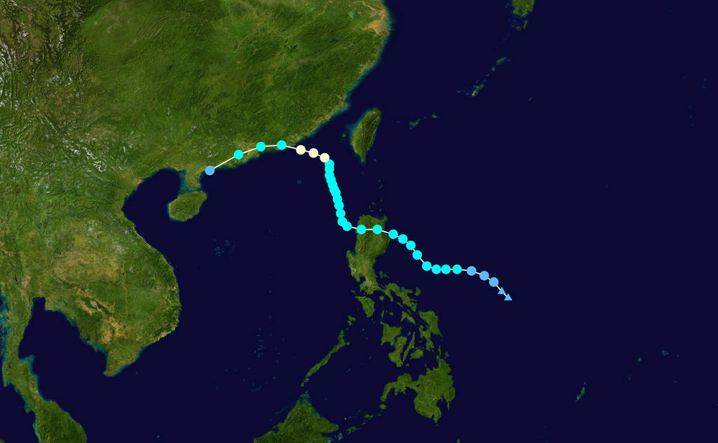 颱風“蓮花”路徑圖