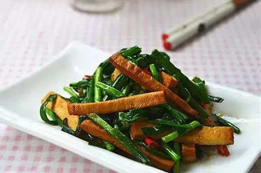 豆乾炒韭菜 豆乾炒韭菜