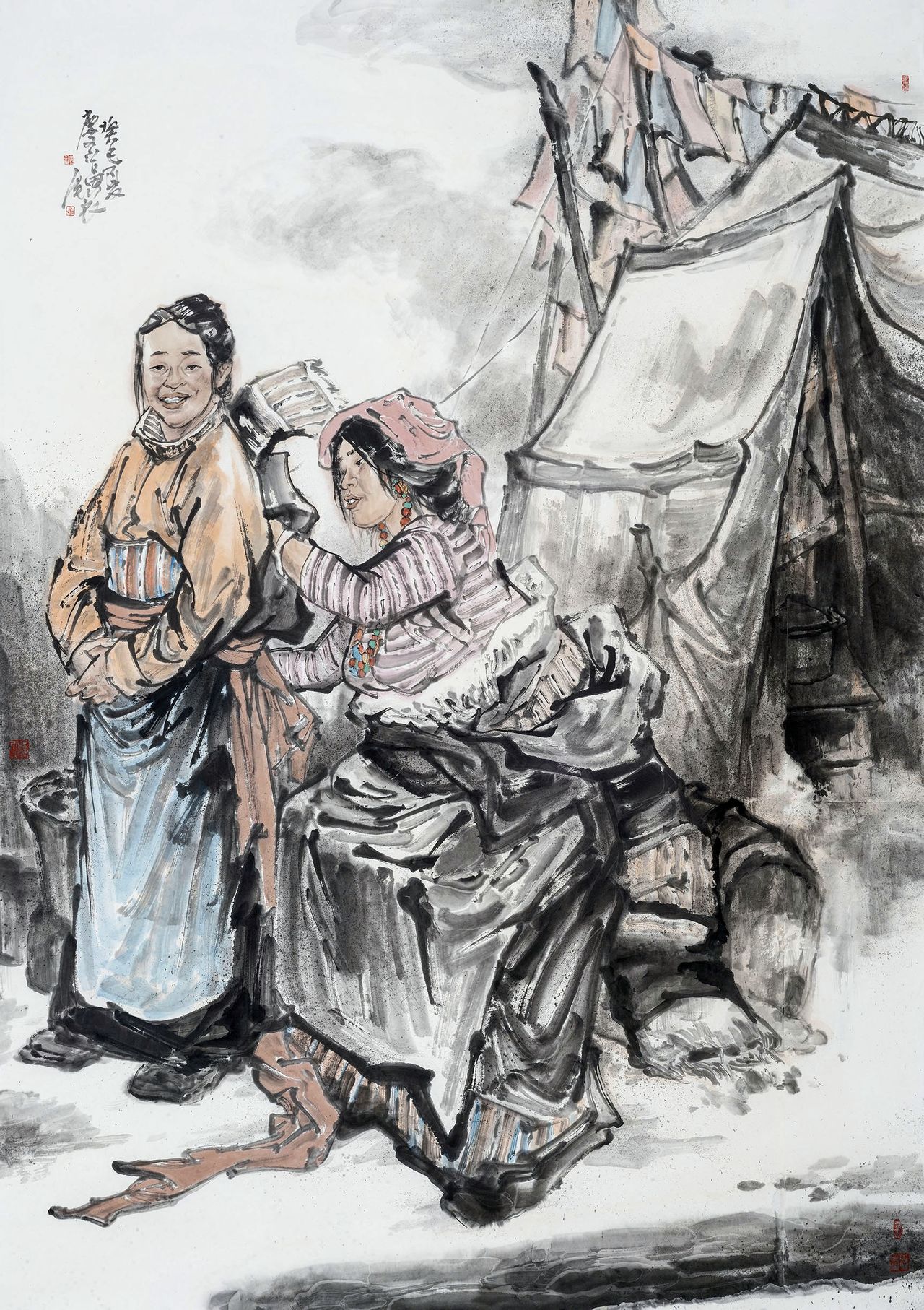 李慶富中國人物畫作品