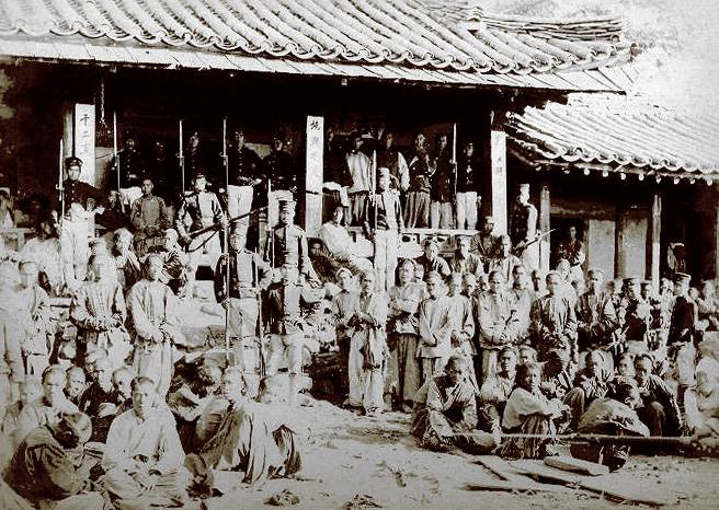 平壤戰後被日軍俘虜的清兵