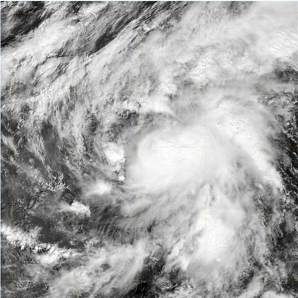 熱帶風暴諾曼衛星雲圖