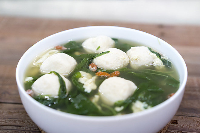 莧菜丸子湯 莧菜丸子湯