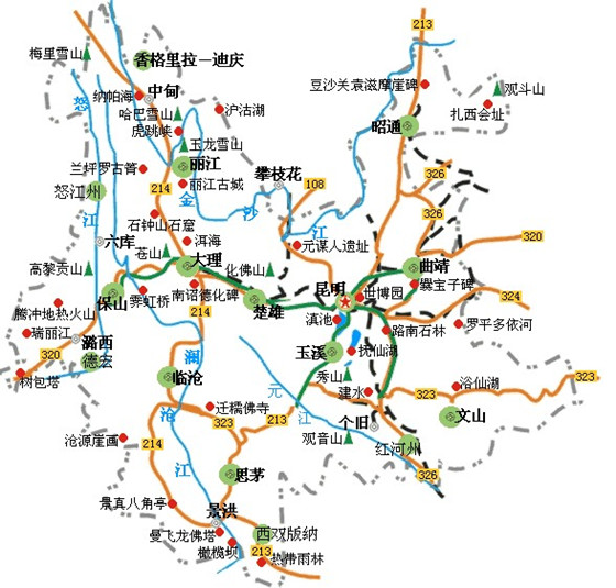 騰衝旅遊電子地圖