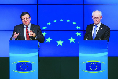歐洲聯盟首腦巴羅佐和范龍佩