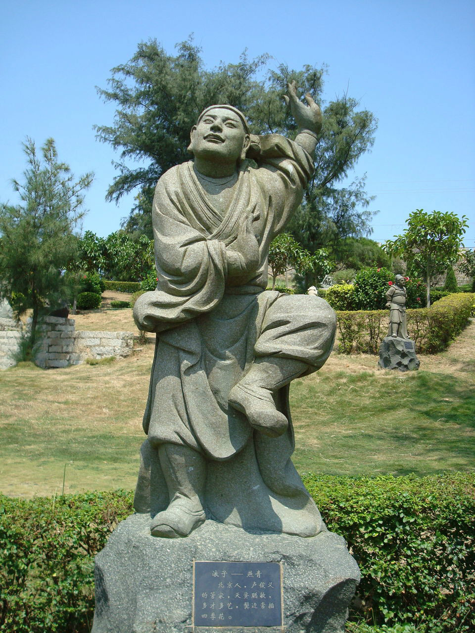崇武石雕工藝博覽園中的燕青雕塑