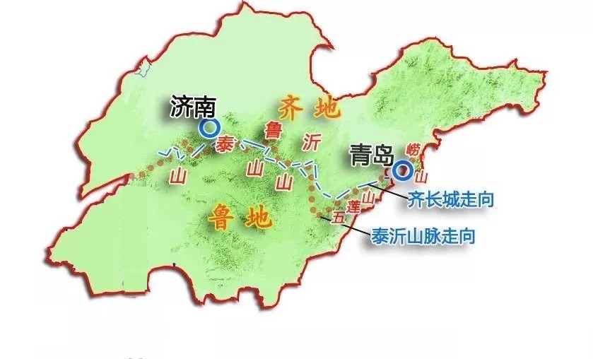 山東齊魯文化分界圖