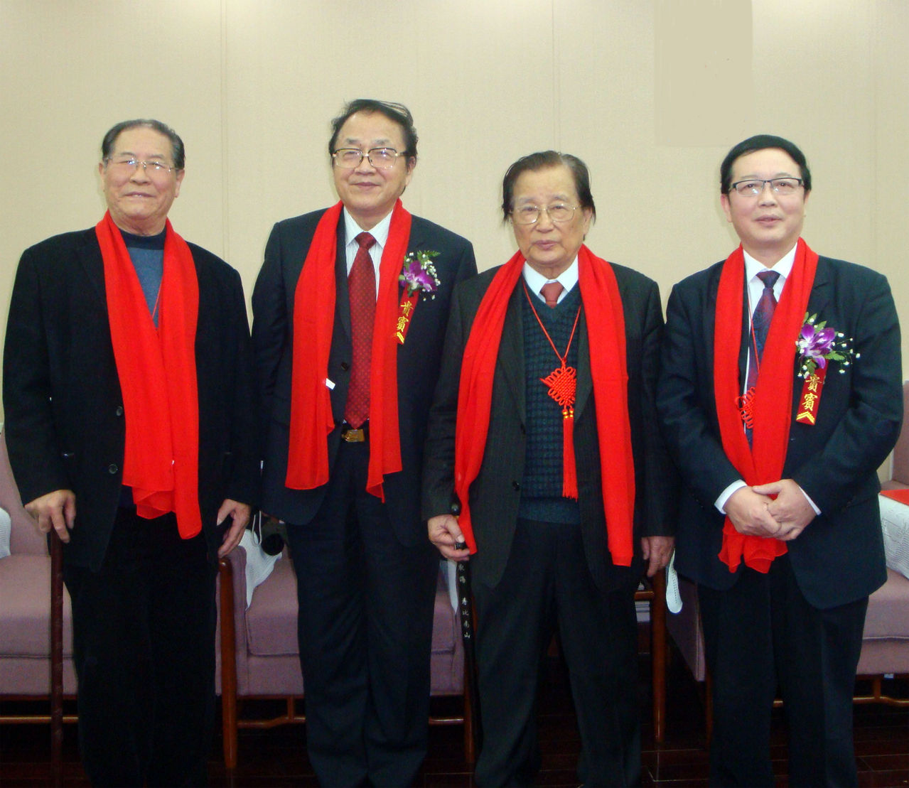 左起：演講家彭清一，劉吉，李燕傑與顏永平