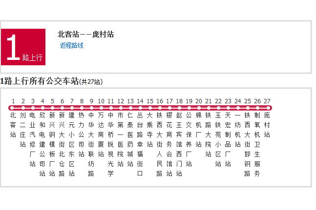 邯鄲公交1路 邯鄲公交1路