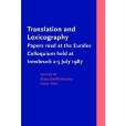 Translation and Lexicography Translation and Lexicography