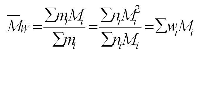 重均分子量計算公式