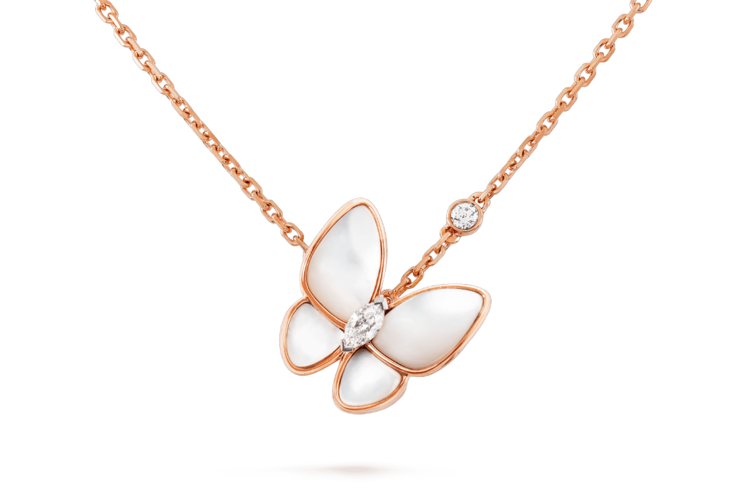 Two Butterfly吊墜項鍊
