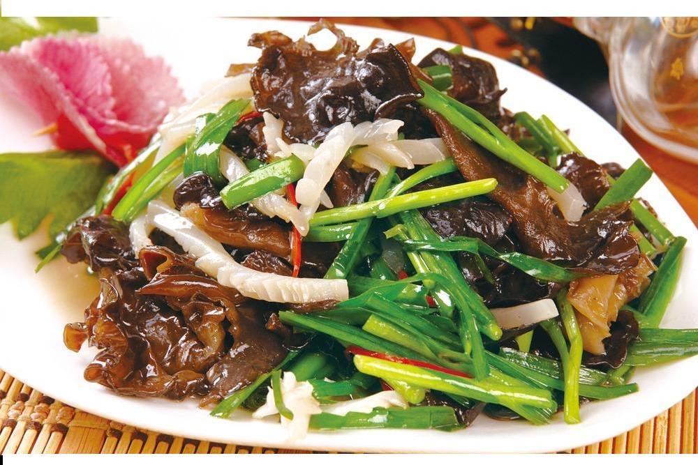 木耳炒鮮魷 木耳炒鮮魷