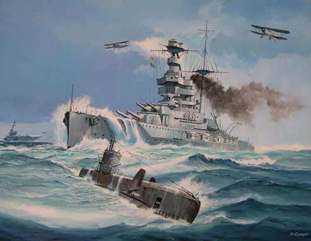 二戰皇家海軍地中海艦隊宣傳畫