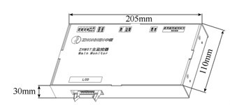 圖4  ZHM07H主監控主機板盒外形尺寸