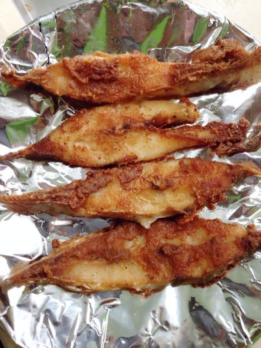 油煎鯧魚段 油煎鯧魚段