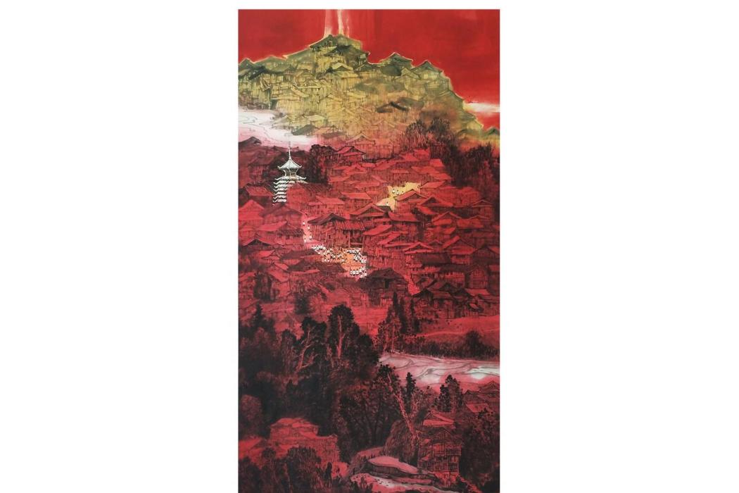 幸福家園(歐陽克景2019年創作的紙本畫) 幸福家園(歐陽克景2019年創作的紙本畫)