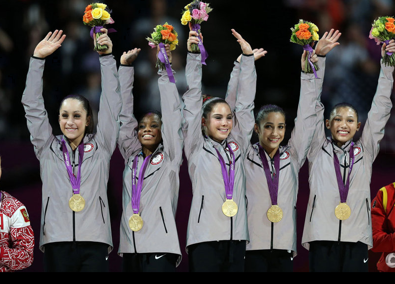 美國隊獲得2012倫敦奧運會團體冠軍
