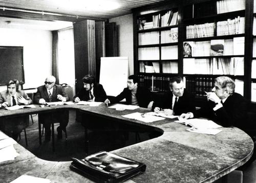 Signing of MSF Charter in Paris, France, 1971.