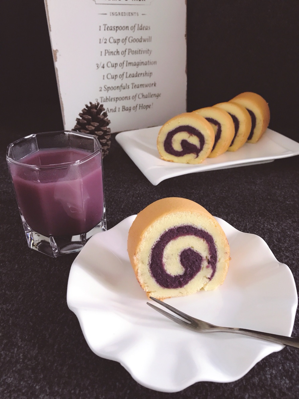 紫薯夾心蛋糕