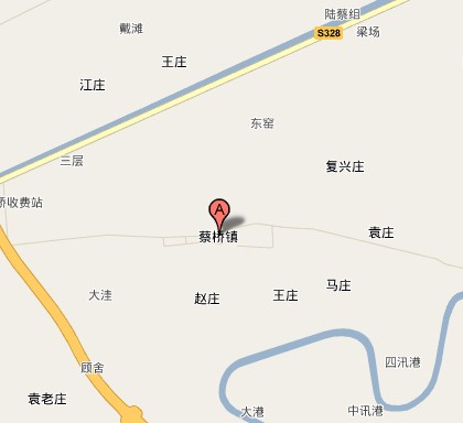 蔡橋鎮區域地圖