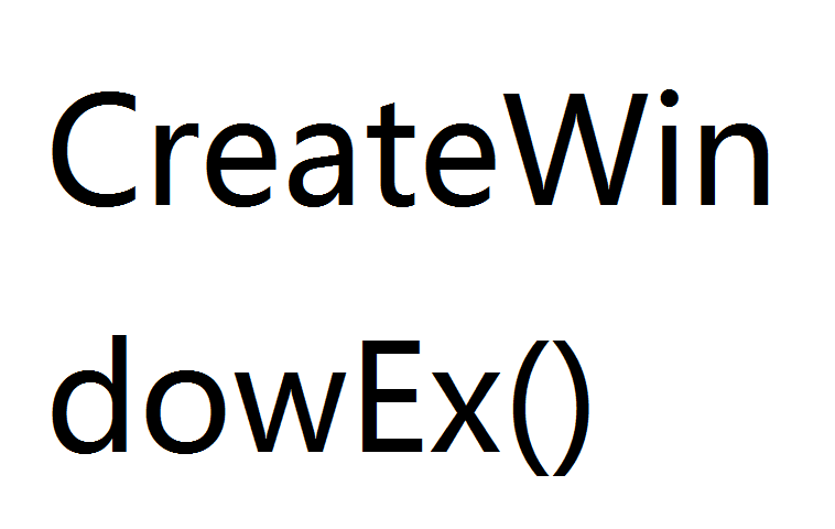 CreateWindowEx