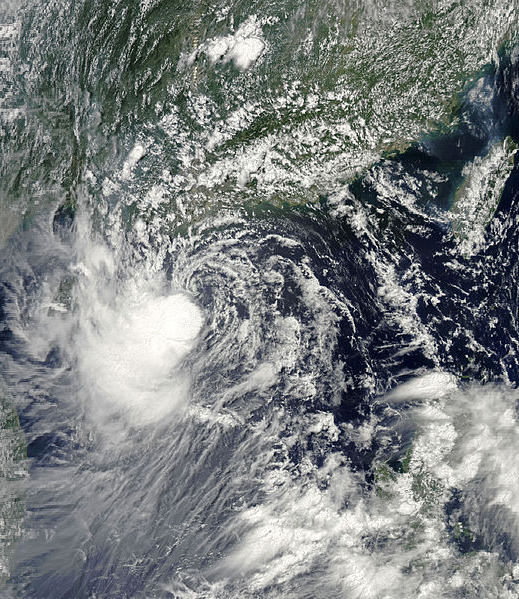 熱帶風暴蘇迪羅 衛星雲圖