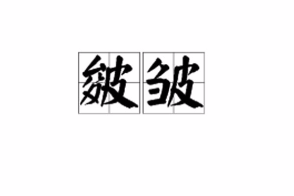 皴皺 皴皺