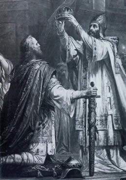 利奧三世給查理曼大帝加冕