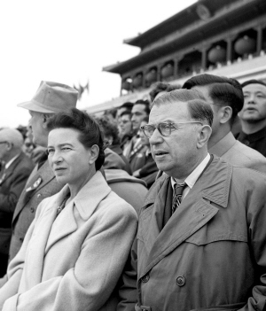1955年薩特和波伏娃在中國