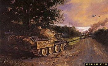 反映勒洛雷伏擊戰的油畫