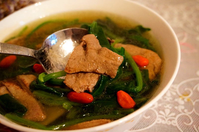 營養湯菠菜豬肝湯