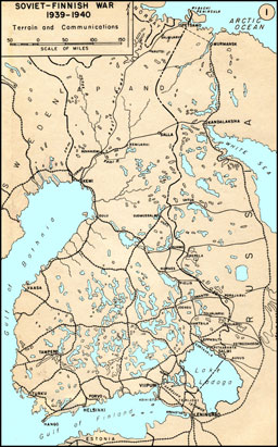 戰前芬蘭的國境線