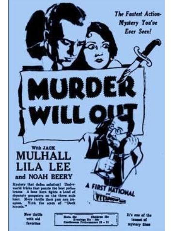 Murder Will Out(美國1930年Clarence G. Badger執導的電影) Murder Will Out(美國1930年Clarence G. Badger執導的電影)