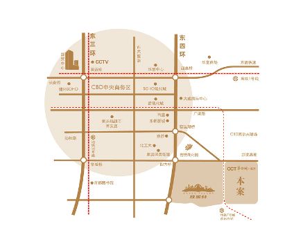 北京華僑城位置圖