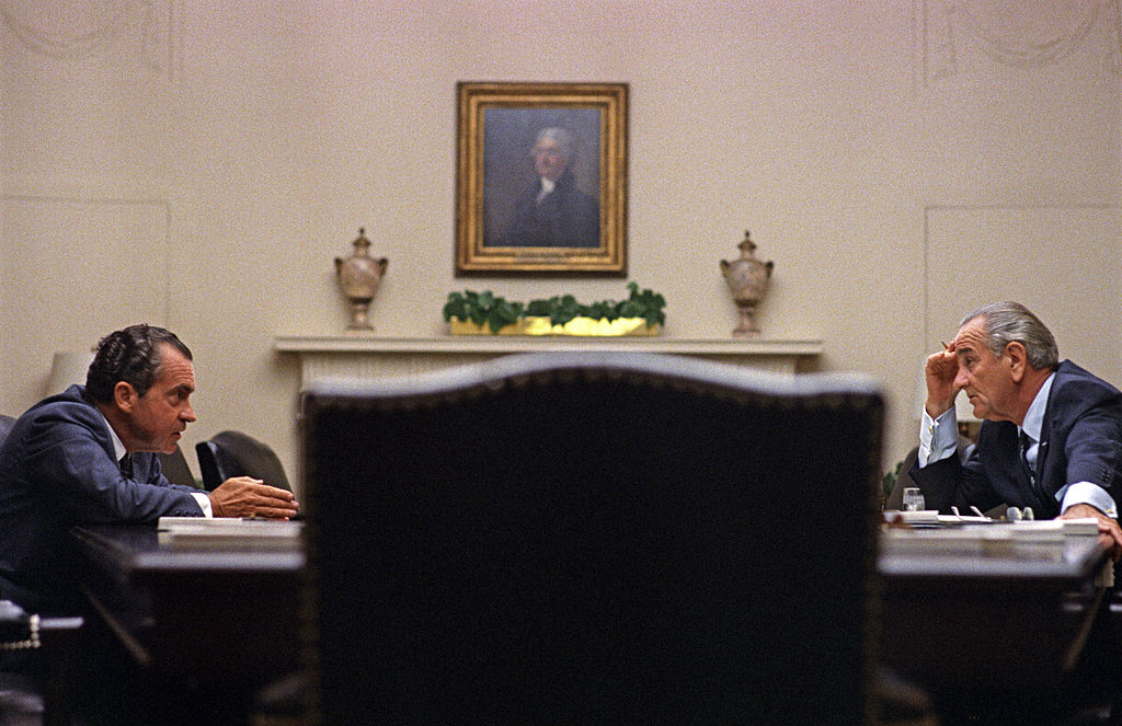 1968年會見共和黨總統候選人尼克森