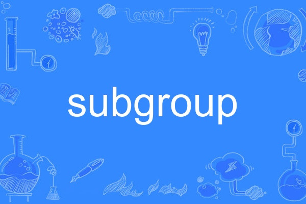 subgroup subgroup
