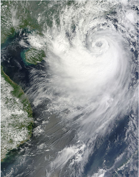 颱風巨爵 衛星雲圖