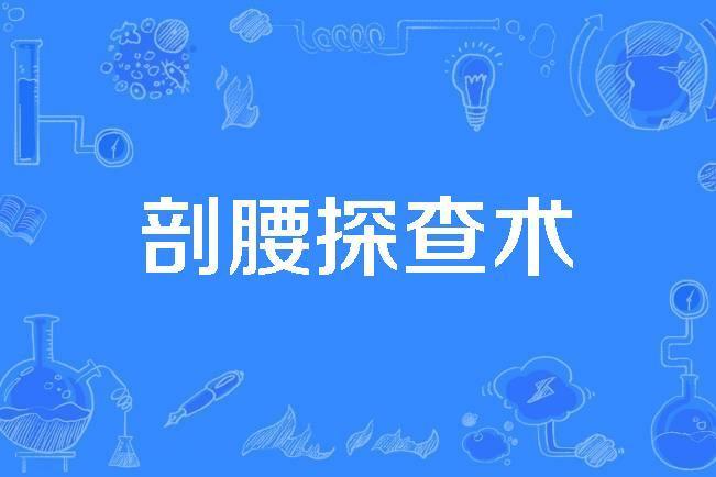 剖腰探查術 剖腰探查術