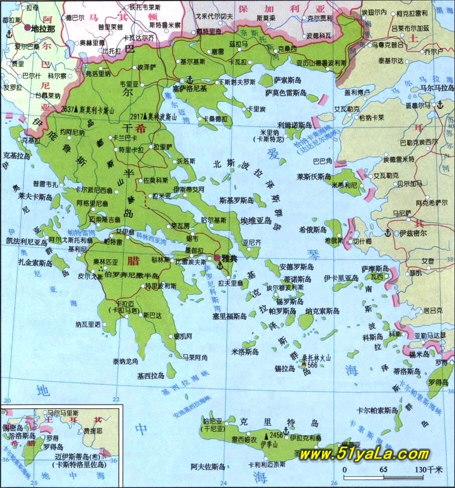 希臘地圖