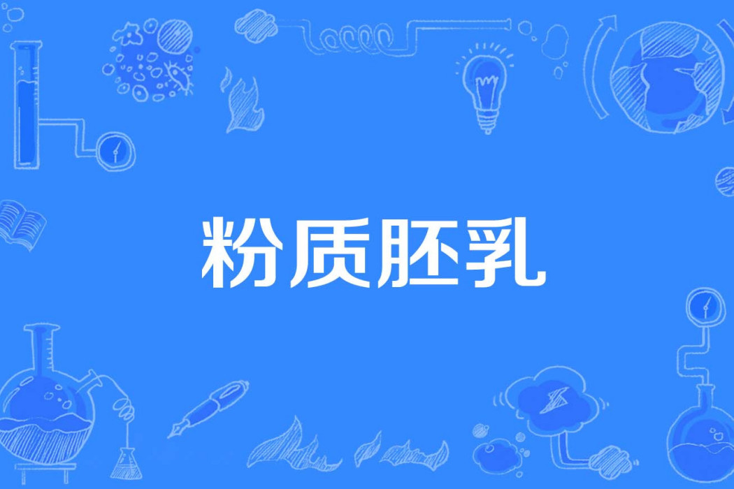 粉質胚乳 粉質胚乳