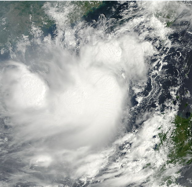 強熱帶風暴獅子山衛星雲圖
