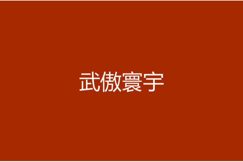 武傲寰宇 武傲寰宇