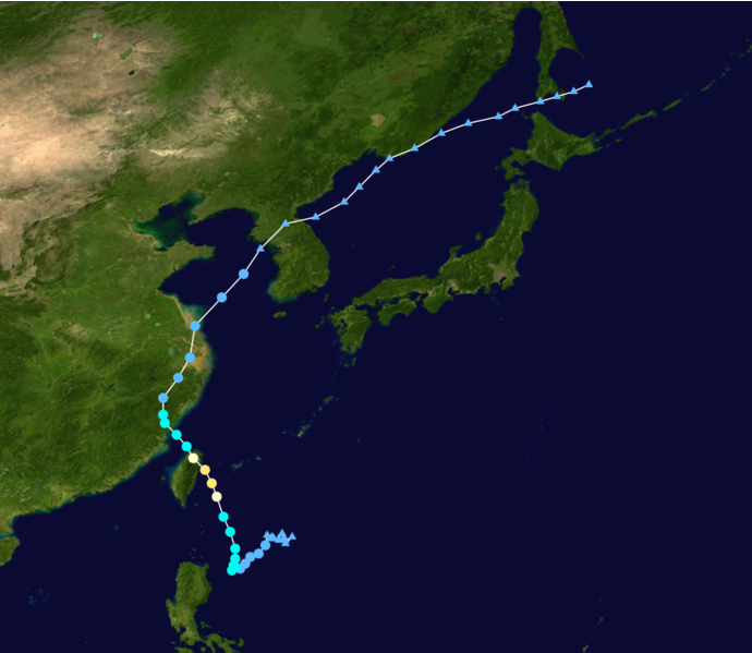 颱風海鷗路徑圖