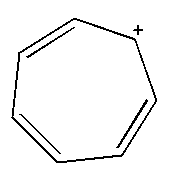 環庚三烯正離子結構式